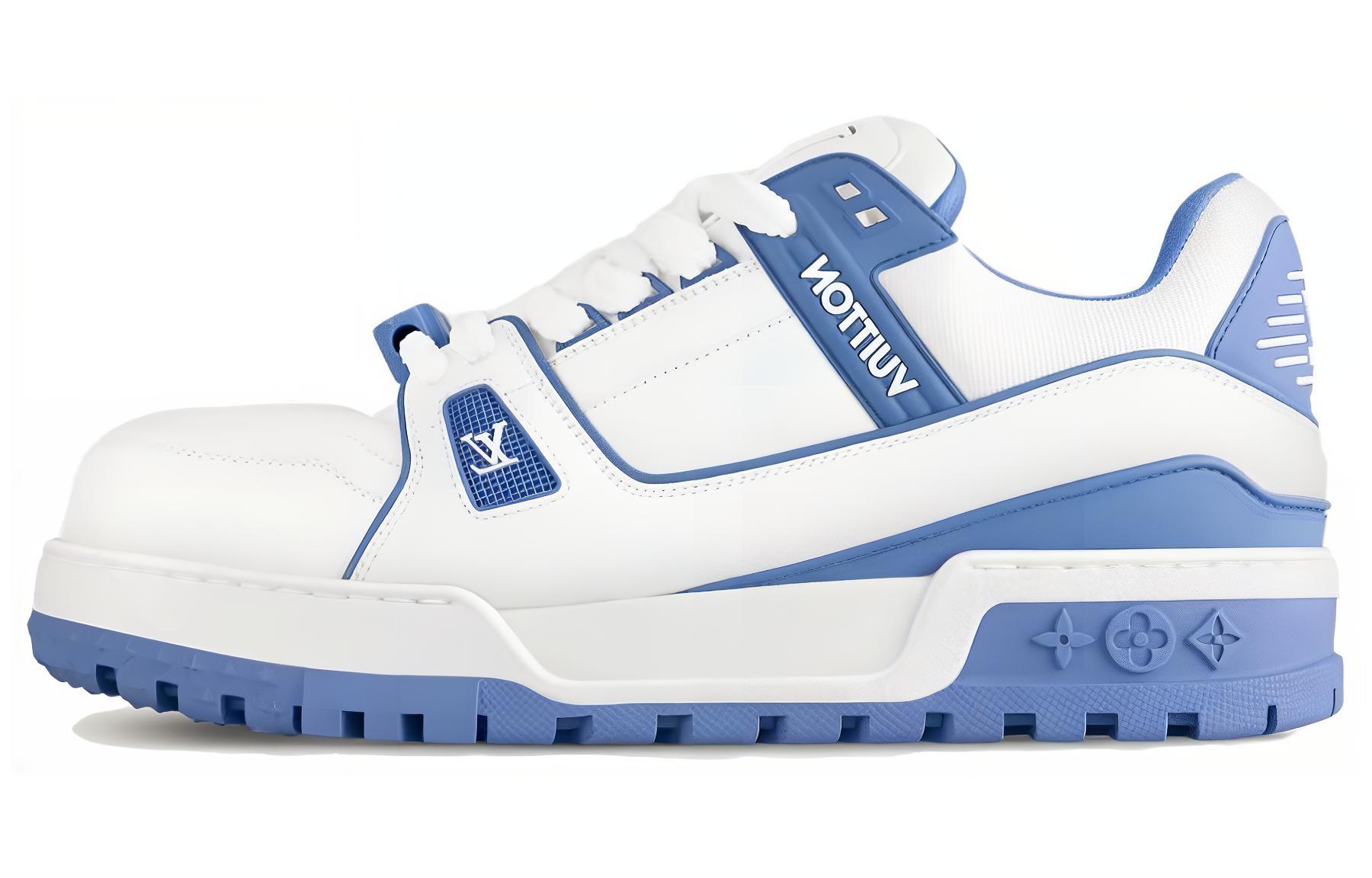 (Women) Louis Vuitton Trainer Maxi 'White Blue' 1ACRLG