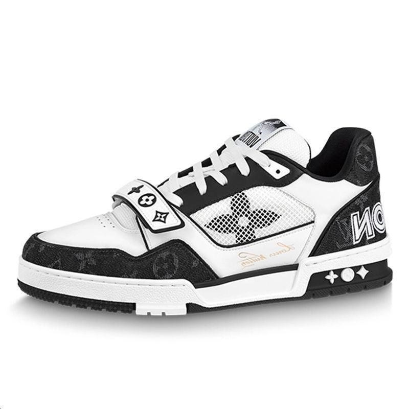 Buy (W) 루이비통 트레이너 미드 블랙 화이트 1ACP25