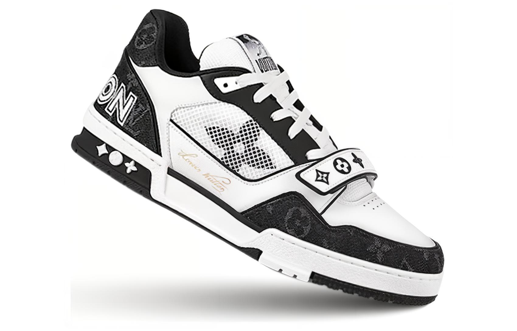 Lookbook (W) 루이비통 트레이너 미드 블랙 화이트 1ACP25