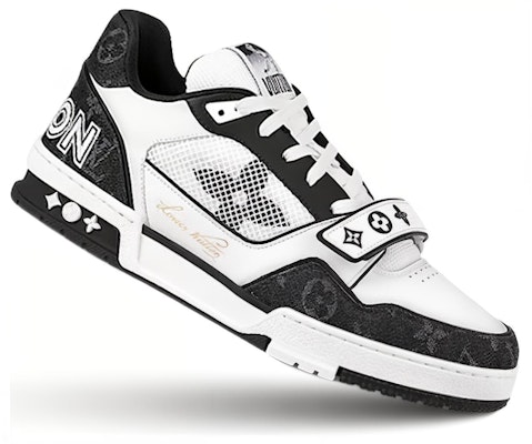(Women) Louis Vuitton Trainer Mid 'Black White' 1ACP25 Lookbook (Women) Louis Vuitton Trainer Mid 'Black White' 1ACP25