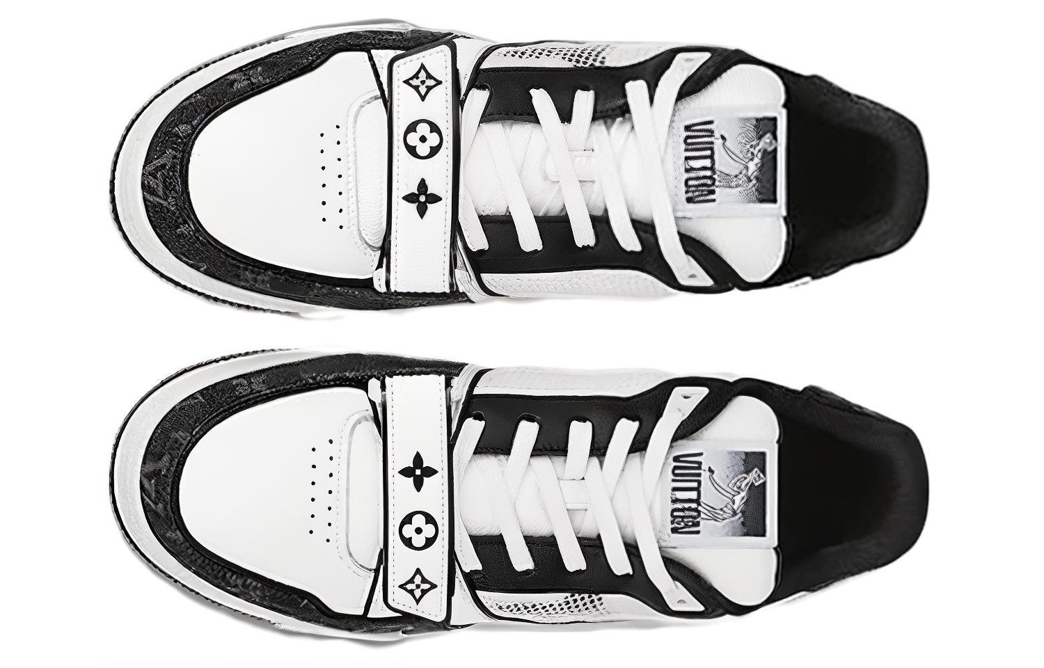 Purchase (W) 루이비통 트레이너 미드 블랙 화이트 1ACP25