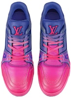 (W) Louis Vuitton Sepatu Trainer 'Ombre Ungu Merah Muda' 1A9UP8 Lookbook (W) Louis Vuitton Sepatu Trainer 'Ombre Ungu Merah Muda' 1A9UP8