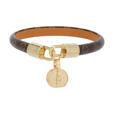 (Women) LOUIS VUITTON Tribute Monogram Calfskin Bracelet Brown M6442