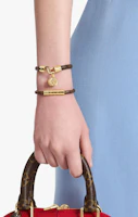 Purchase (W) LOUIS VUITTON 致敬款小牛皮手鐲 棕色 M6442