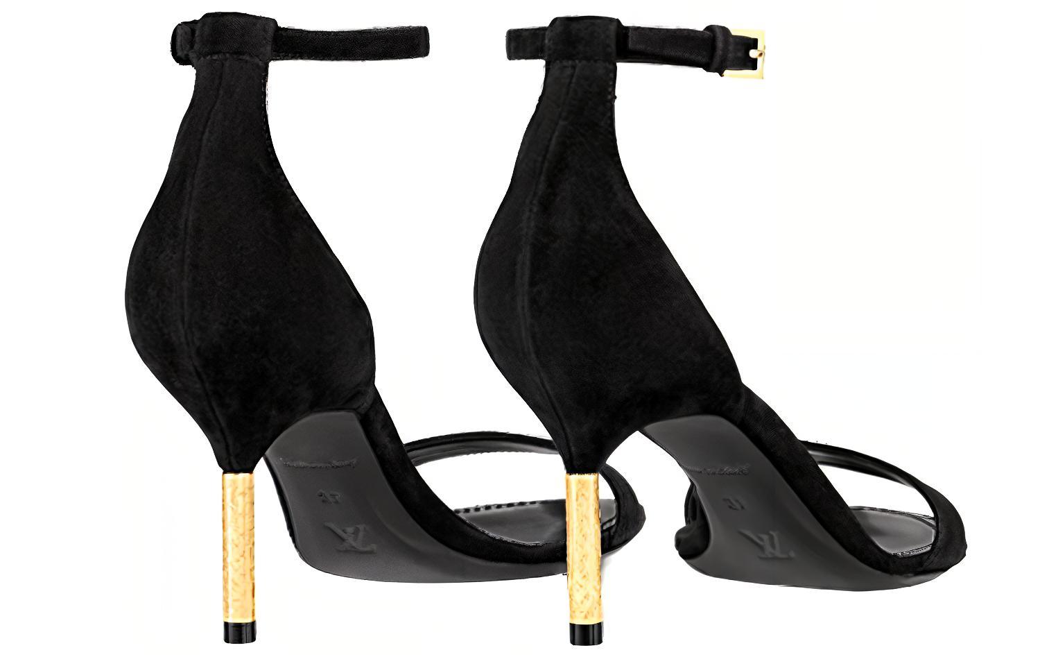 Shop (W) Louis Vuitton Ultimate High Heel Sandalen ''Schwarz Minimalistisch'' 1A9671