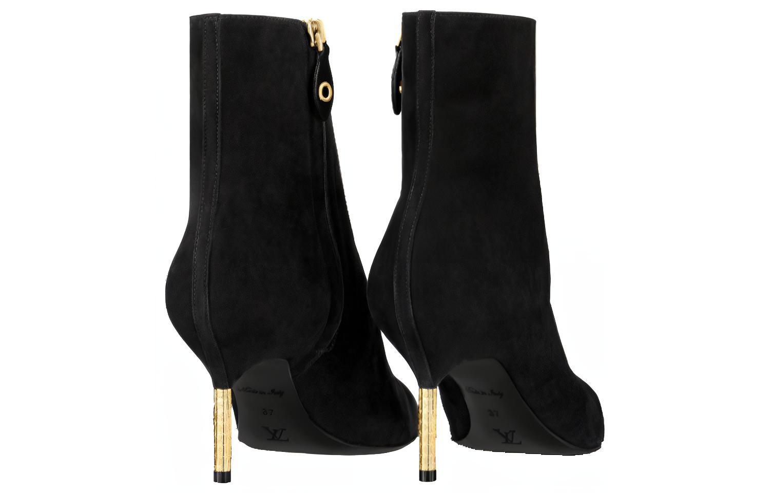Shop (W) Louis Vuitton Ultimate Leren Enkellaars ''Zwart'' 1A9507