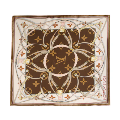 (Women) Louis Vuitton Ultimate Monogram Silk Scarf for Women - Fashion Classic Print. M77639