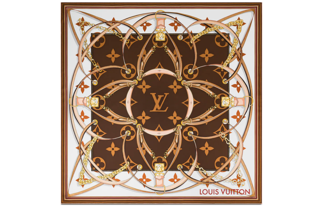 Order (Women) Louis Vuitton Ultimate Monogram Silk Scarf for Women - Fashion Classic Print. M77639