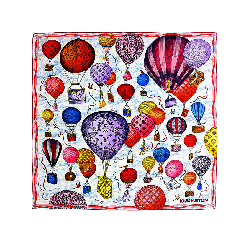 (Women) Louis Vuitton Up And Away Stylish Silk Scarf for Women. M77662 圖 2