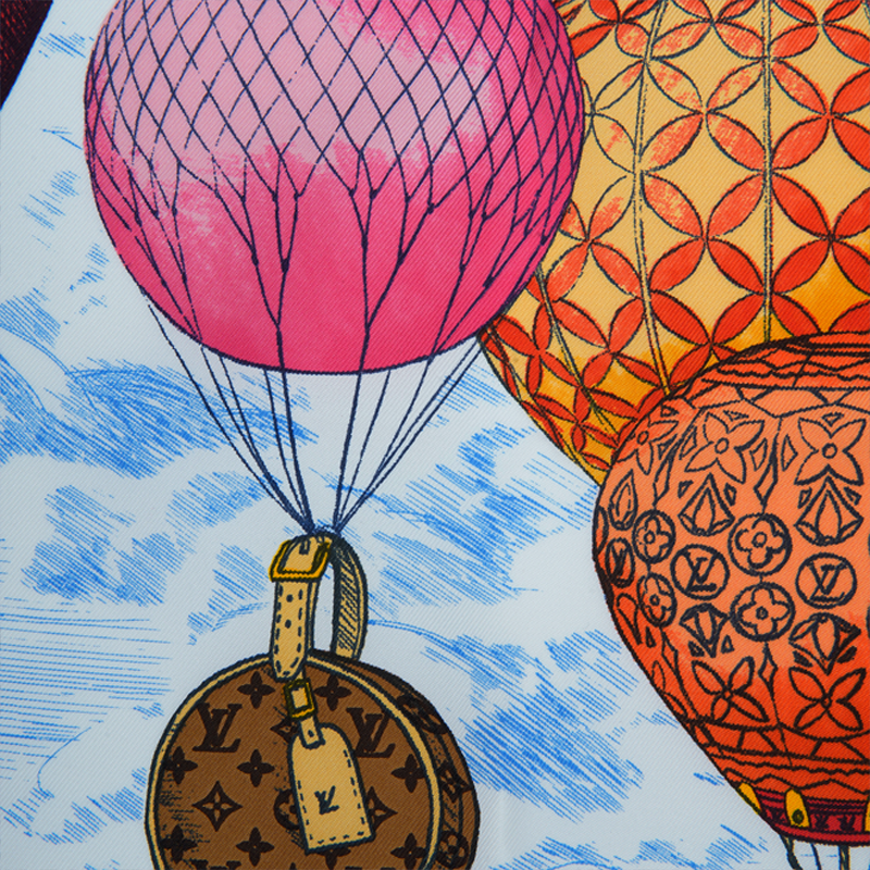 (Women) Louis Vuitton Up And Away Stylish Silk Scarf for Women. M77662 圖 3