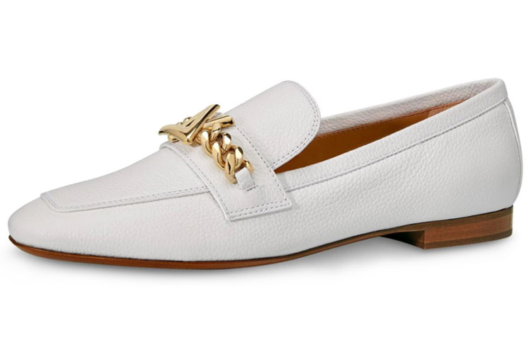 (Women) Louis Vuitton Upper Case Loafers 'White' 1A676M