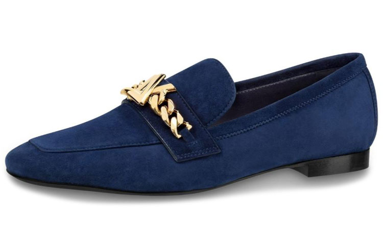 (Women) Louis Vuitton Upper Case Flat Mule 'Marine' 1A4XFU