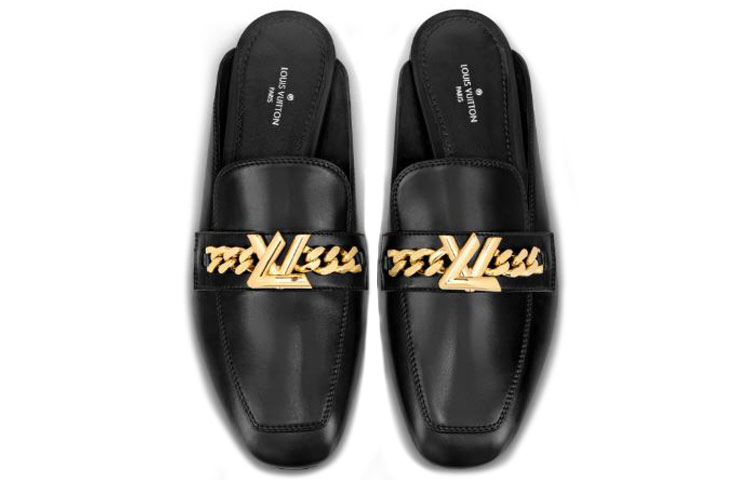 Shop (W) Mocassins Louis Vuitton ''Cuir Noir Veau'' 1A4XHP