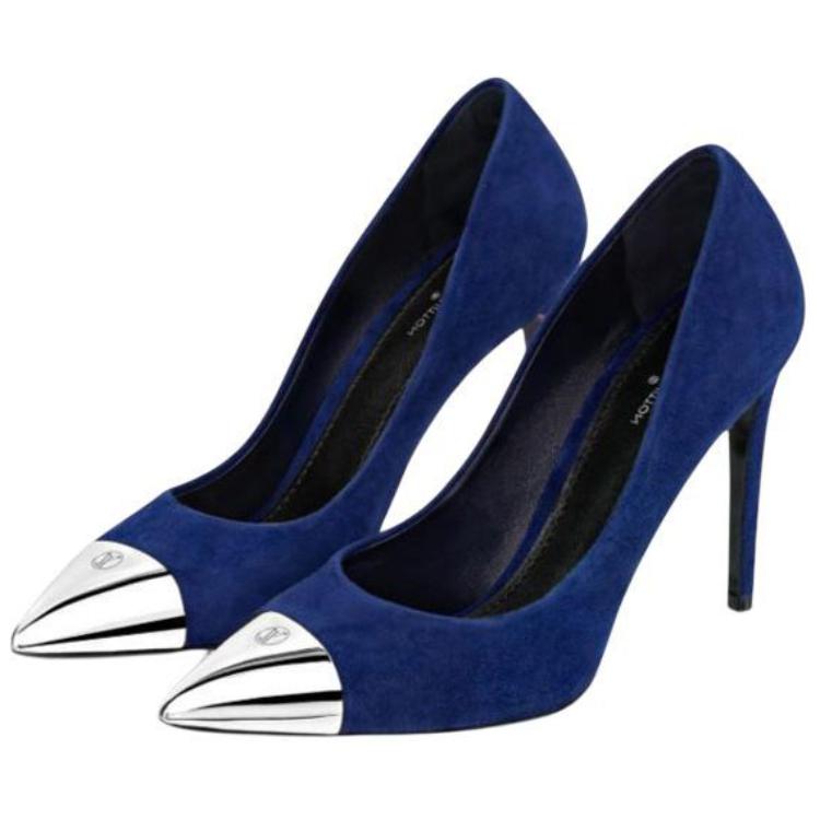Lookbook (W) Louis Vuitton Urban Twist Kasut Tumit Tinggi 'Navy' 1A4X5J