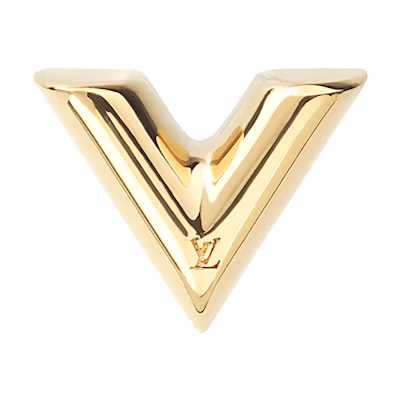 (Women) LOUIS VUITTON V-Shape Gold Metal Fashion Earrings M68153