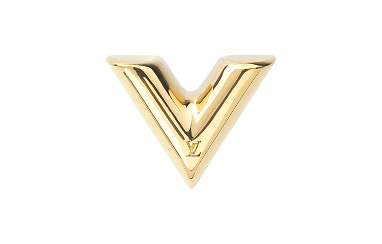 (Women) LOUIS VUITTON V-Shape Gold Metal Fashion Earrings M68153 圖 2