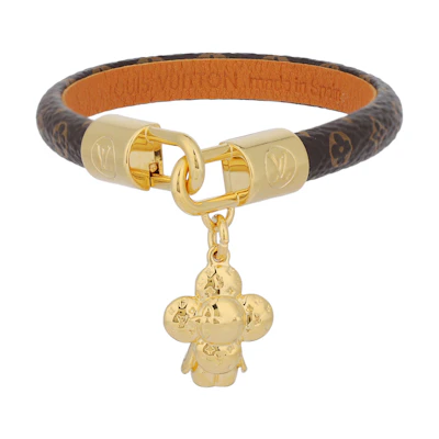 (Women) Louis Vuitton Vivienne Calfskin Gold Bracelet M6773
