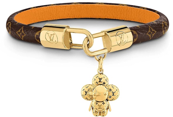 (W) Pulsera de Oro Louis Vuitton Vivienne de Piel de Ternera. M6773 Order (W) Pulsera de Oro Louis Vuitton Vivienne de Piel de Ternera. M6773