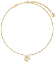 Lookbook (W) Collar de oro grabado Louis Vuitton Vivienne Holidays Logo para mujer. m02120