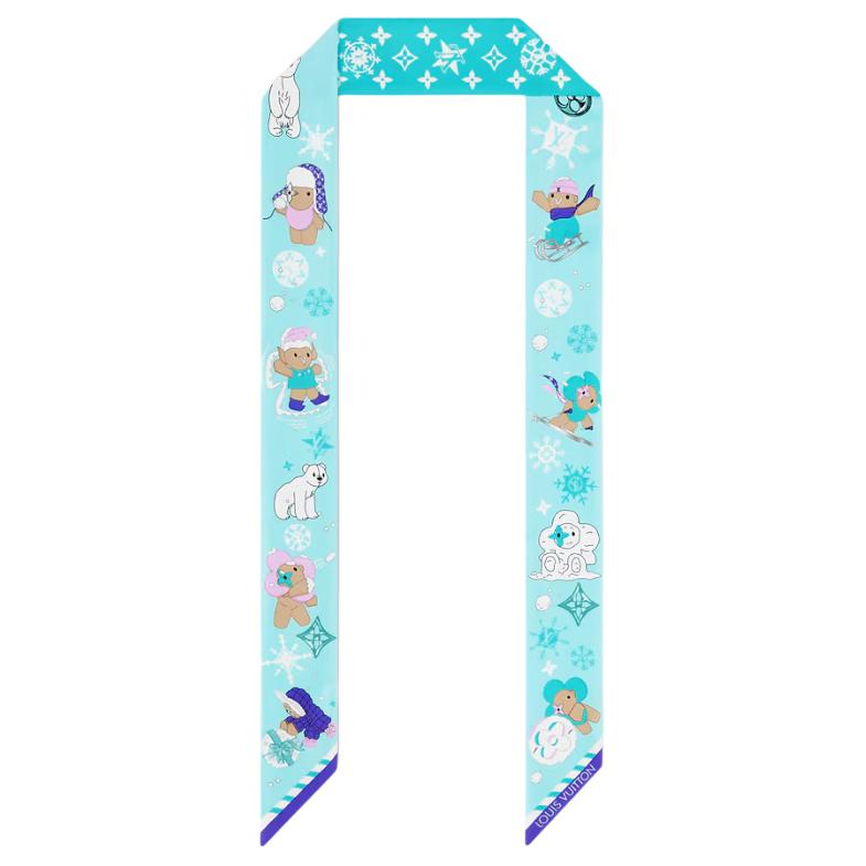 Order (W) 路易威登 Vivienne 节日蓝色印花丝巾. M92629