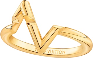 (Women) LOUIS VUITTON Volt Series 18k Gold Ring for Women - Elegant Fashion Gold Ring Q9Q32A (Women) LOUIS VUITTON Volt Series 18k Gold Ring for Women - Elegant Fashion Gold Ring Q9Q32A
