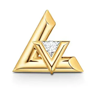 (Women) LOUIS VUITTON Volt Series Elegant 18K Gold Earrings for Women Q96969