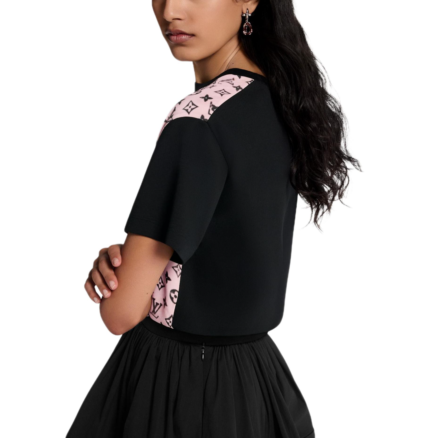 (Women) LOUIS VUITTON Washed Monogram Cotton Oversized T-Shirt Desert Rose Womens 1AIAZX 圖 8