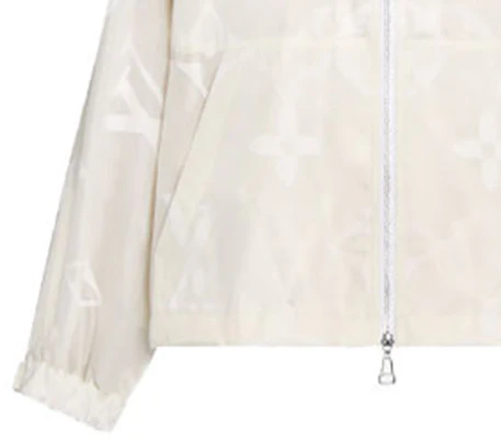 (W) 路易威登白色休閒字母印花連帽外套 1A93J9 Details for (W) 路易威登白色休閒字母印花連帽外套 1A93J9