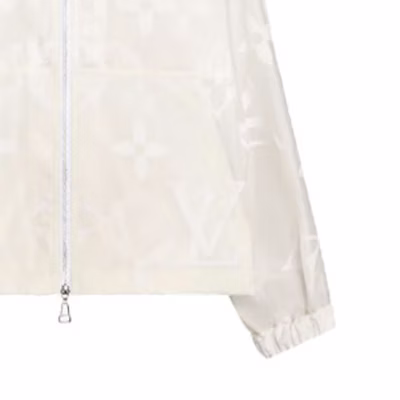 (W) 路易威登白色休閒字母印花連帽外套 1A93J9 Sizing (W) 路易威登白色休閒字母印花連帽外套 1A93J9