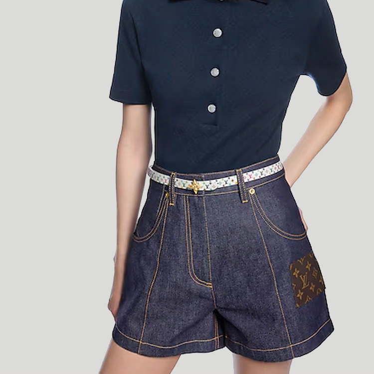 (Women) Louis Vuitton White Coated Canvas Belt 15CM with Logo Design & Metal Buckle M8992 圖 4