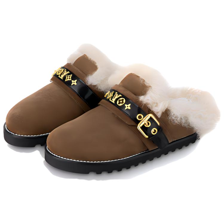 Lookbook (Women) Louis Vuitton Winterbreak 'Brown Suede Slipper' 1A94Z0