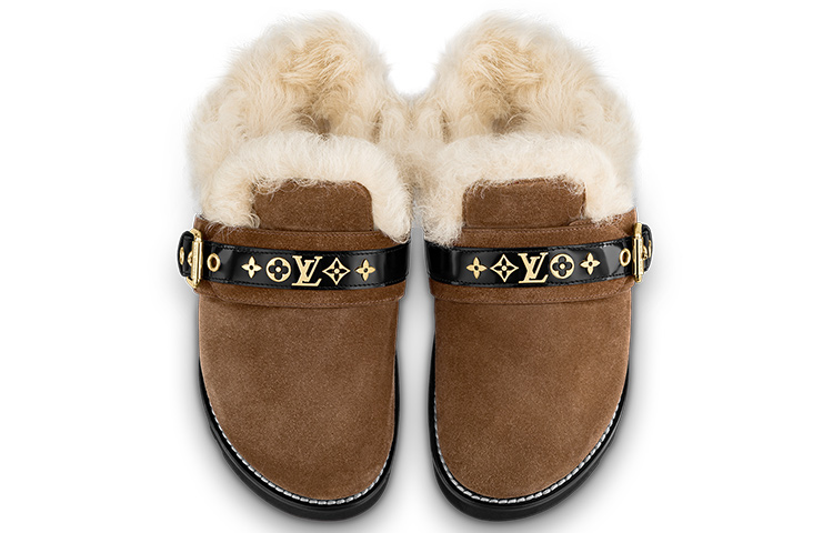 Purchase (Women) Louis Vuitton Winterbreak 'Brown Suede Slipper' 1A94Z0