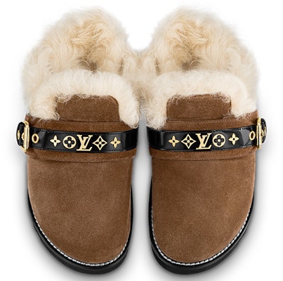 (Women) Louis Vuitton Winterbreak 'Brown Suede Slipper' 1A94Z0 Purchase (Women) Louis Vuitton Winterbreak 'Brown Suede Slipper' 1A94Z0