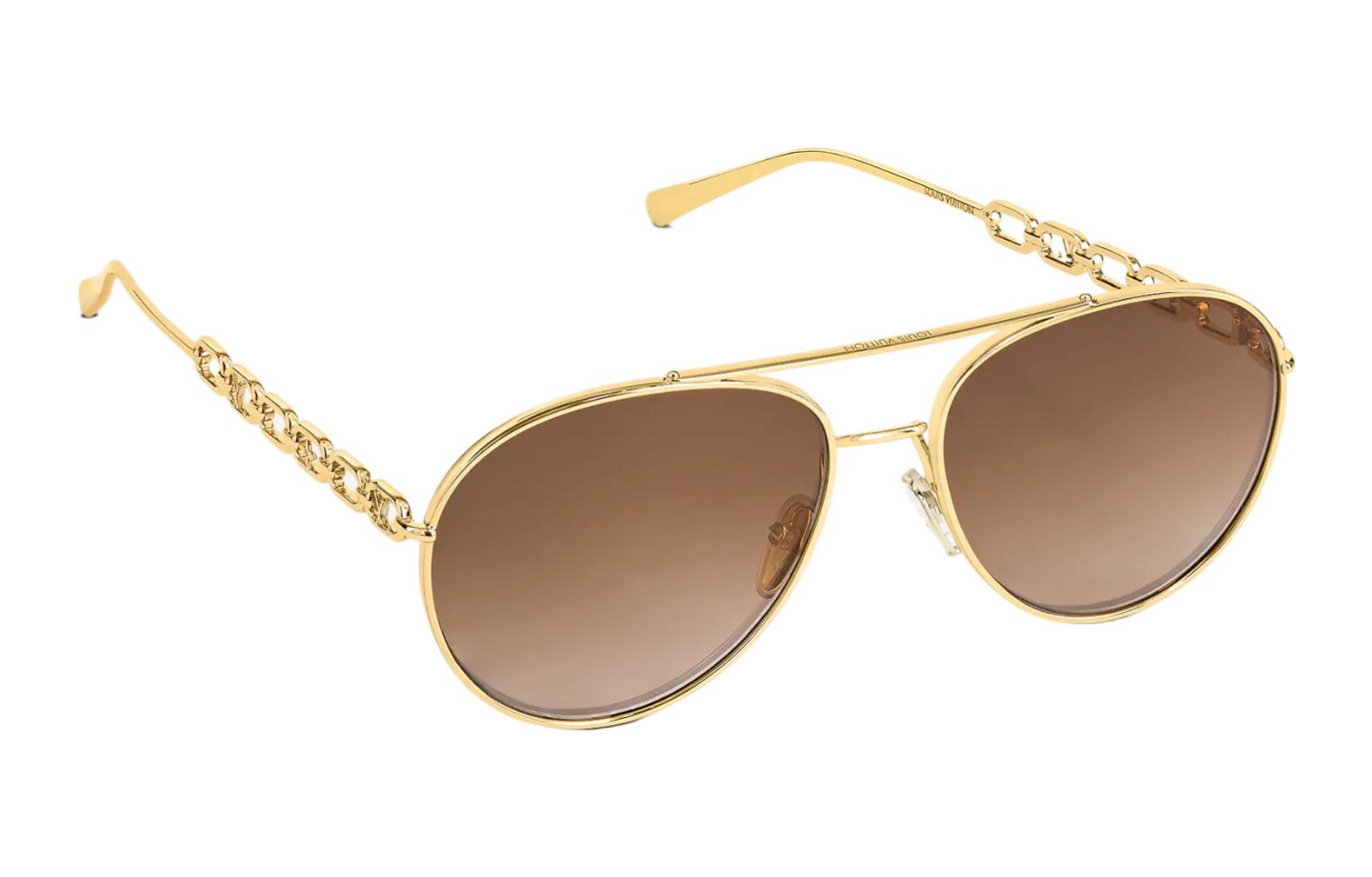 (Women) LOUIS VUITTON Women’s Classic Metal Aviator Sunglasses Fashion Trend Z1539E 圖 3