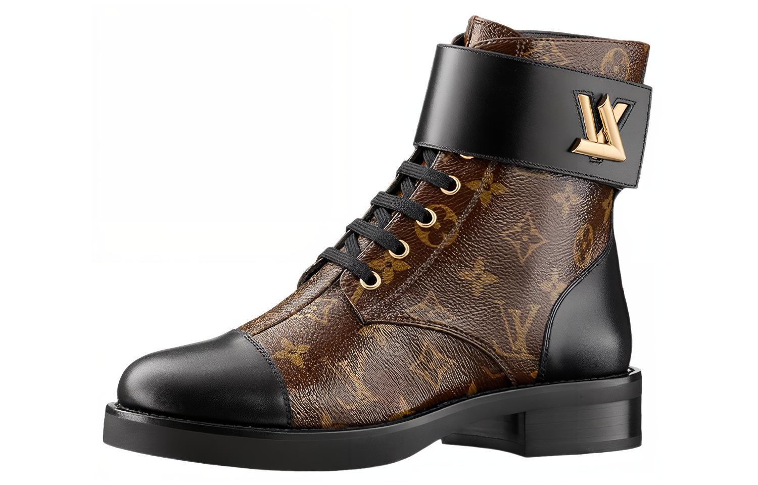 (Women) Louis Vuitton Wonderland Flat Ranger Boots 'Brown Monogram' 1AAV5W