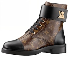 (Women) Louis Vuitton Wonderland Flat Ranger Boots 'Brown Monogram' 1AAV5W (Women) Louis Vuitton Wonderland Flat Ranger Boots 'Brown Monogram' 1AAV5W