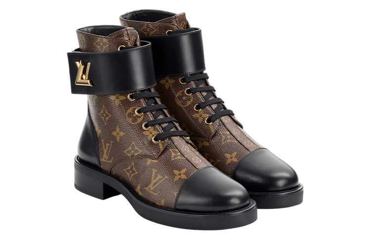 Lookbook (W) Louis Vuitton Wonderland Flat Ranger Stiefel ''Braun Monogramm'' 1AAV5W
