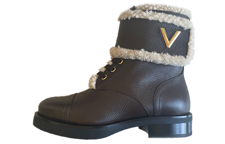 (Women) Louis Vuitton Wonderland Shearling Boots 'Black' 1A4FJ7