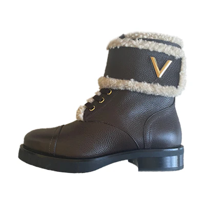 (W) LV Wonderland Shearling Boots 'Black'