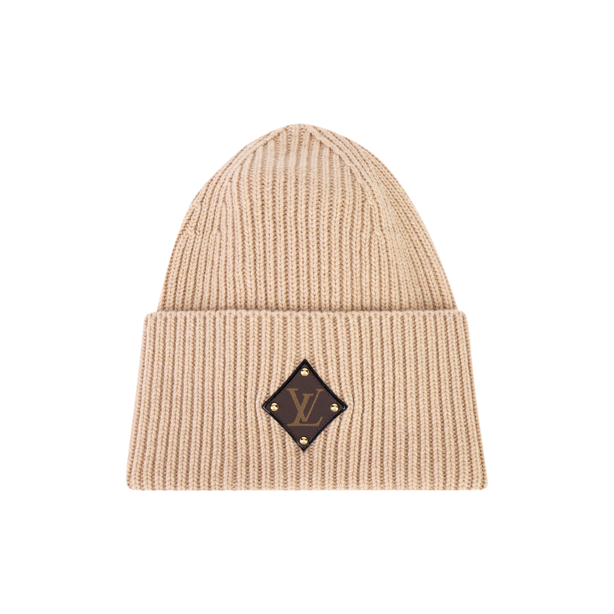 (Women) LOUIS VUITTON Wool Knit Beanie Beige. M77290
