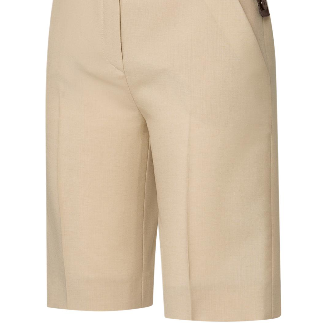 (Women) LOUIS VUITTON Wool Mohair Blend Bermuda Shorts SS25 Casual Wear 1AIACH 圖 6