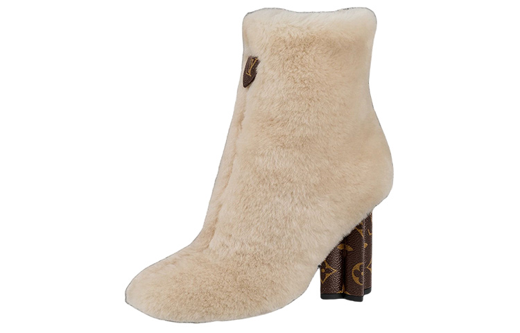 (W) LV Wool Short Boots 'Light Brown'