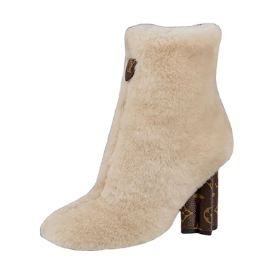 (W) LV Wool Short Boots 'Light Brown'