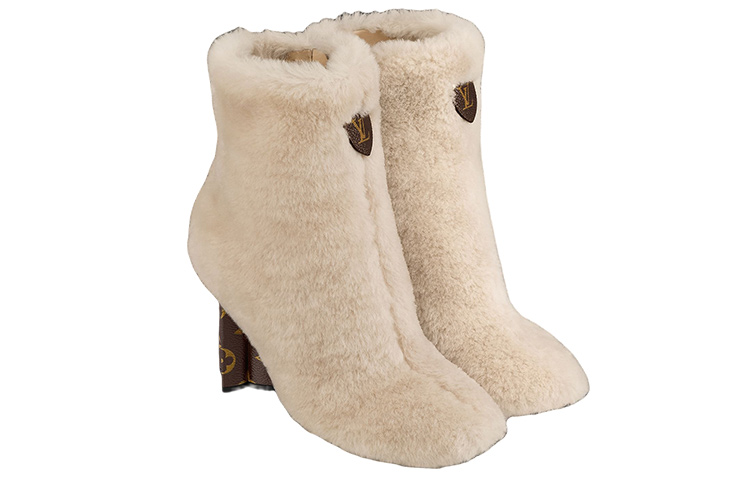 (W) LV Wool Short Boots 'Light Brown' 圖 3
