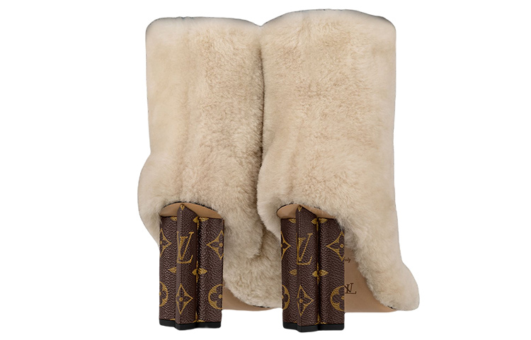 (W) LV Wool Short Boots 'Light Brown' 圖 4