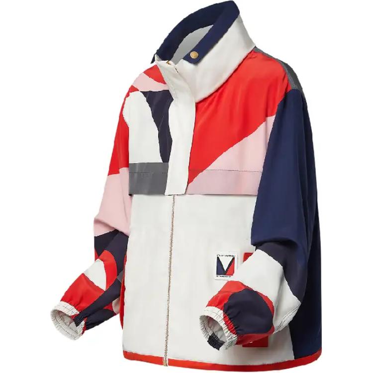 (Women) LOUIS VUITTON America's Cup FW24 Geometric Zip High-Neck Jacket Multicolor Women 1AFZDK 圖 4