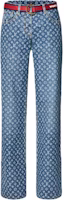 (Women) LOUIS VUITTON x America's Cup SS24 Logo Print Mid-Rise Straight Jeans Women Blue 1AFZXR (Women) LOUIS VUITTON x America's Cup SS24 Logo Print Mid-Rise Straight Jeans Women Blue 1AFZXR