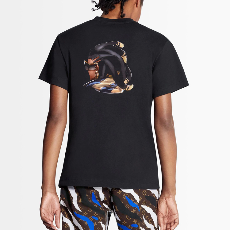 (Women) LOUIS VUITTON League of Legends Cartoon Print T-Shirt Black 1A7SUM 圖 4