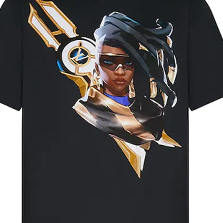 (Women) LOUIS VUITTON League of Legends Cartoon Print T-Shirt Black 1A7SUM 圖 5