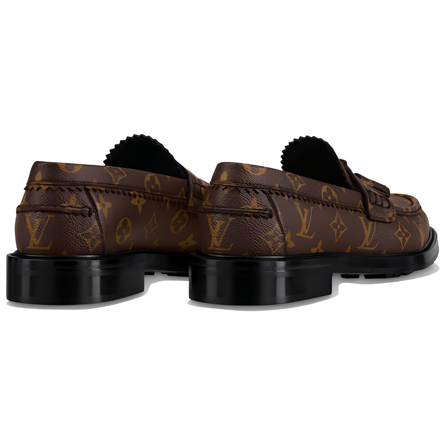Shop 路易威登 X Nigo Voltaire 樂福鞋 烏木